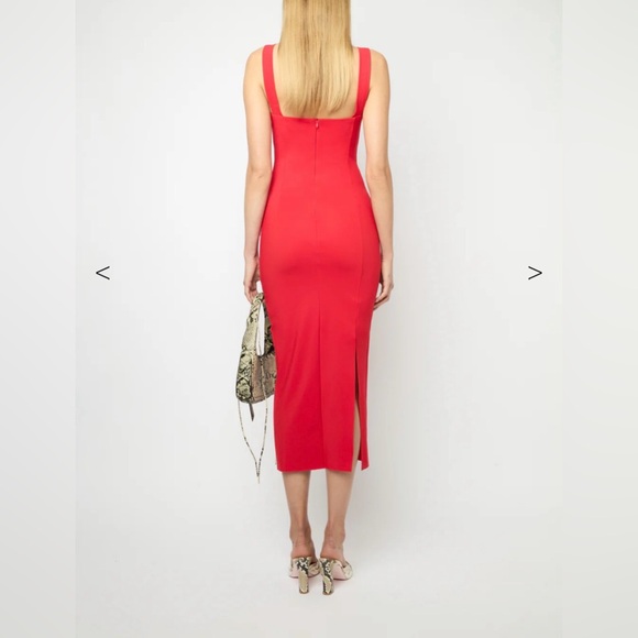 Marcia Tarot Long Dress in Red Size Small - Picture 4 of 7